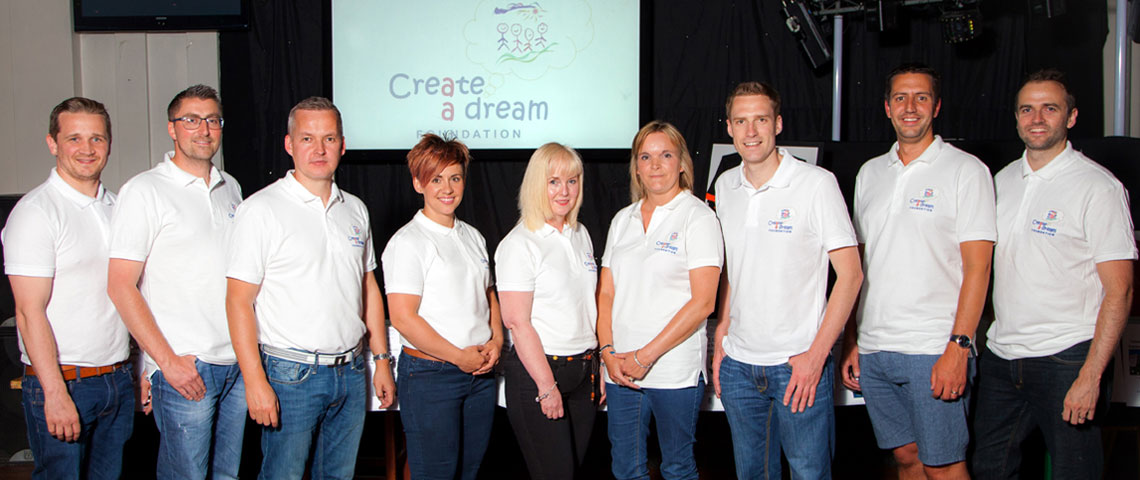 Create A Dream Foundation charity trustees at the launch night in 2017
