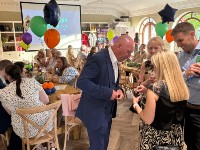 Scott, Joelle and Rive-Anais quiz night